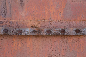 Old rusty metal plate 