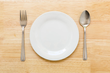 Empty Dish Background / Empty Dish / Empty Dish on Table Background