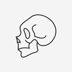 Skeleton line icon