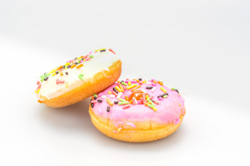Fresh homemade colorful donuts(mini size)