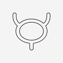Bladder line icon