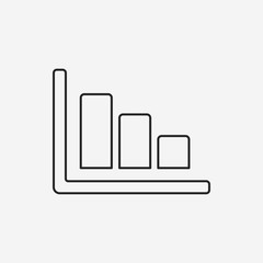 Information chart line icon