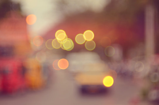 Blur traffic road abstract background.