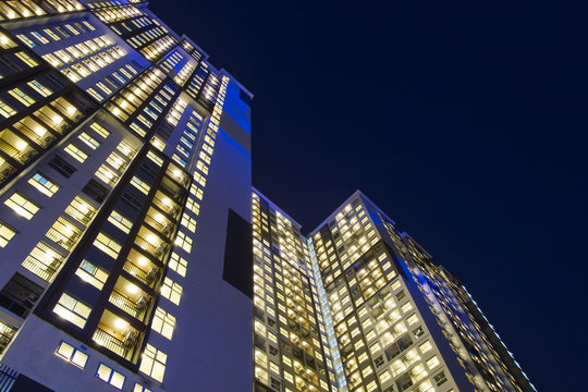 night time of condominium