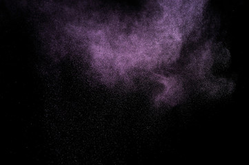 Abstract purple  paint Holi.