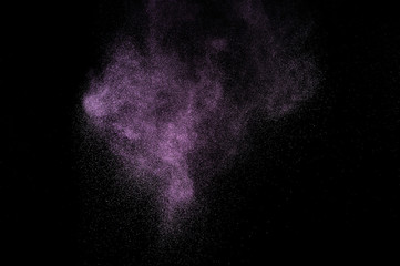 Abstract purple  paint Holi.