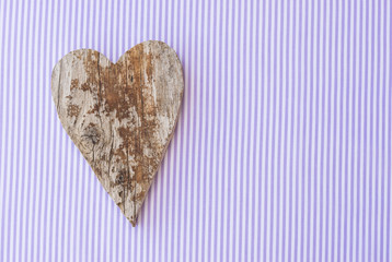 Holz Herz Glückwunsch Gratulation Karte mit Textfreiraum