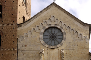 Church, Rose, Albenga, Liguria, Italy