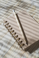 pen and notebook