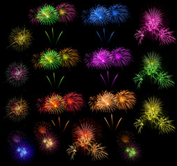 Fireworks in the night