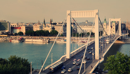 Elizabeth bridge in budapest