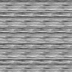 Black ink abstract horizontal stripes background. Hand drawn