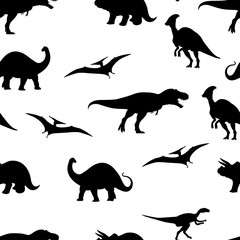 Dinosaur seamless pattern background