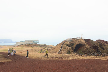 Winter landscapes in Jeju Island  South Korea