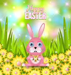 Happy Easter card template