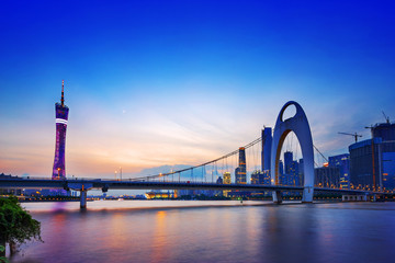 Fototapeta premium cable stayed bridge over a river