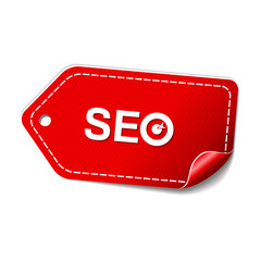 SEO Red Vector Icon Design