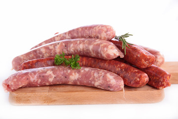 raw sausage