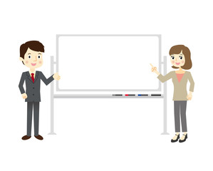 ホワイトボード　男女