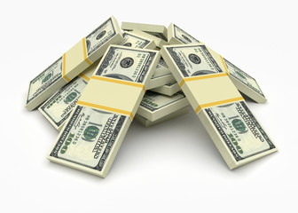 Money stack. Finance concepts