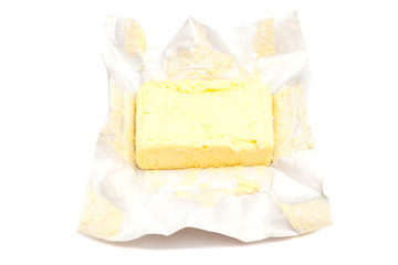 Butter isolated on white background