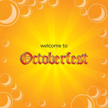 Octoberfest Vector Background Template