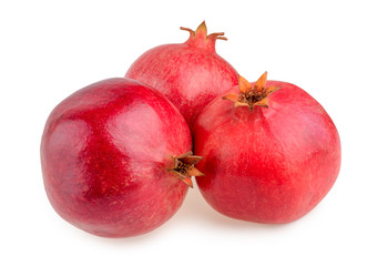 Pomegranate isolated on white background
