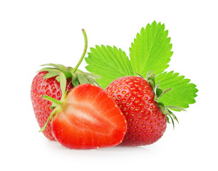 Strawberries isolated