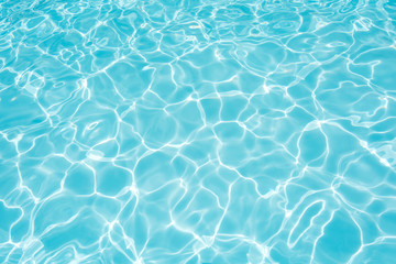 Fototapeta na wymiar Bright water in swimming pool