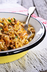 Rice with minced meat