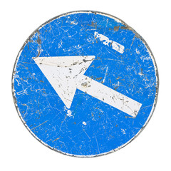 Blue Arrow Sign concept image