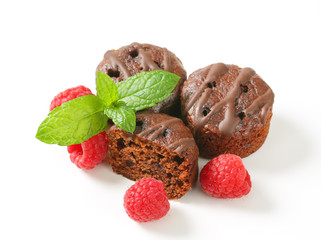 Mini chocolate cakes