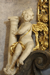 Cherub baroque religion art sculpture