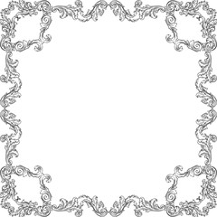 Victorian luxury baroque frame