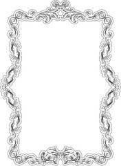 Vintage baroque art nice frame