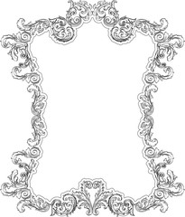 Vintage baroque frame