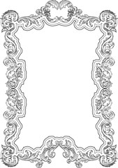 Vintage baroque retro frame