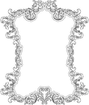 Vintage baroque frame