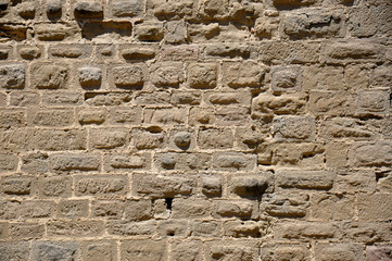 Ancient wall of a fortress Carcassonne