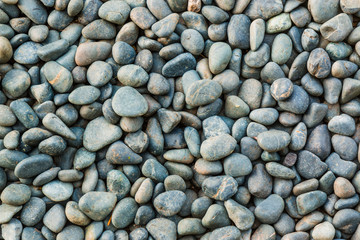 Sea stones texture background.