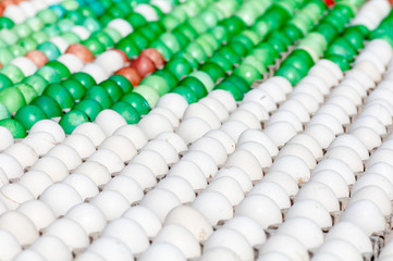 background many colored eggs
