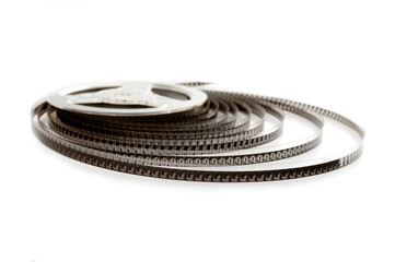 old film on a white background