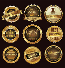 Premium quality golden badges