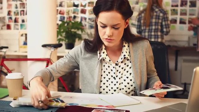 young businesswoman planning creative ideas startup company