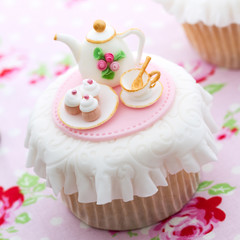 Tea party cupcake