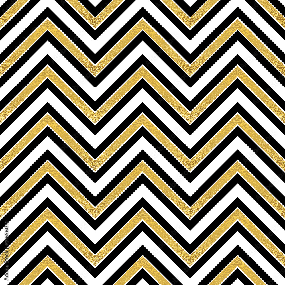 Poster pattern in zigzag.