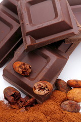 Cioccolato e cacao in polvere