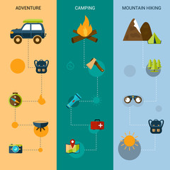 Camping Banners Vertical