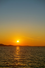 background golden sunset