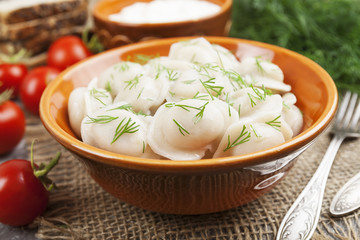 Dumplings with meat